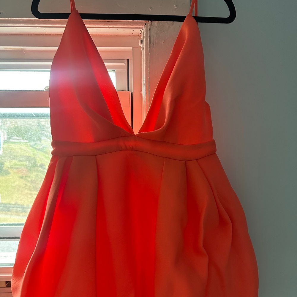ASOS deep plunge mini dress